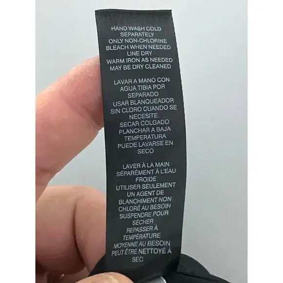 WHBM Black White Abstract Knee Length Pencil Skirt 4 Career Sophisticated Modest - Picture 8 of 8